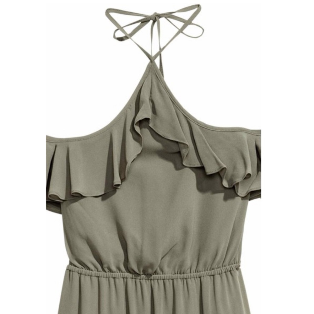 H&M Maxi Ruffle Halter Dress - Picture 3 of 9